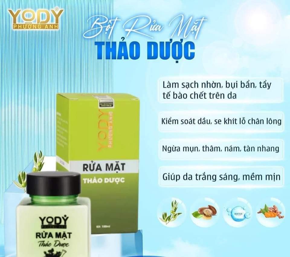 [Chính Hãng] Rửa Mặt Thảo Dược  Yody Phương Anh