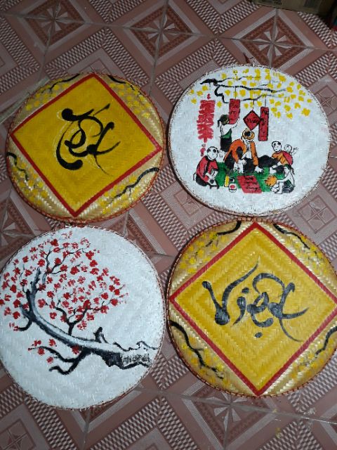 Combo 4 tranh mẹt size 40cm