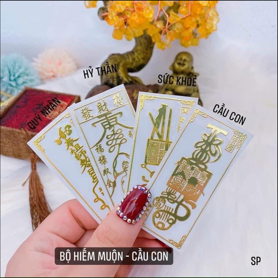 Combo 4 Linh Phù Tài Lộc May Mắn Bình An