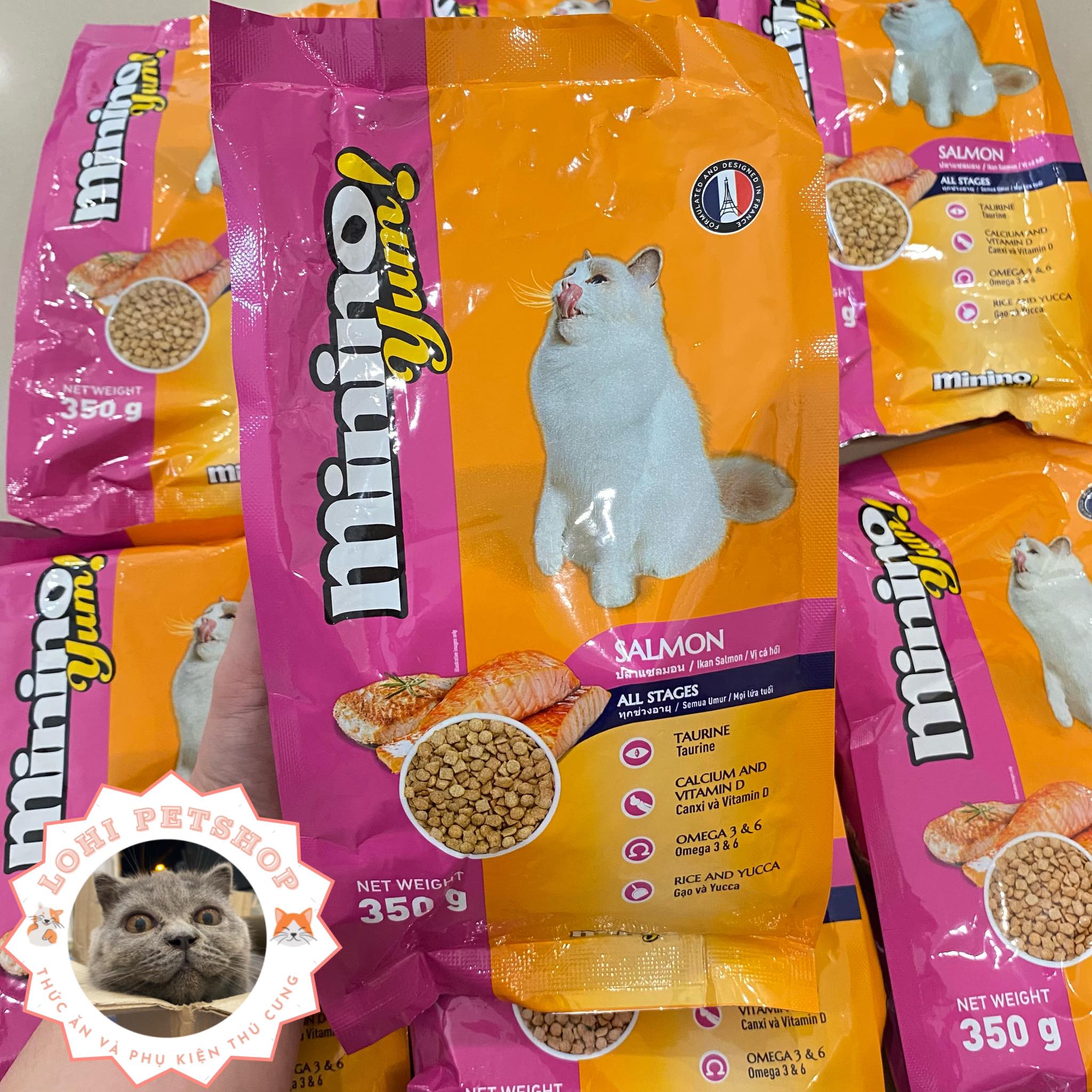 [minino yum] Thức ăn hạt minino yum 350gr cho mèo