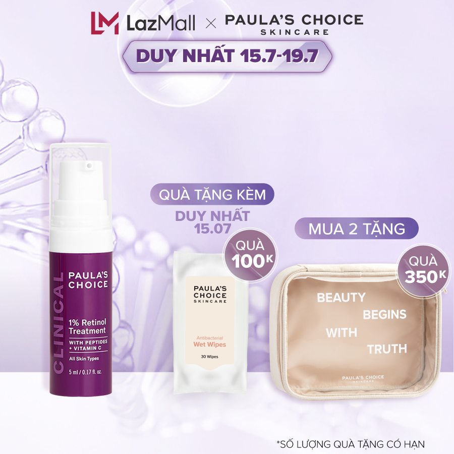 Tinh chất chống nám và nếp nhăn Paula’s Choice Clinical 1% Retinol Treatment 5ml 8017