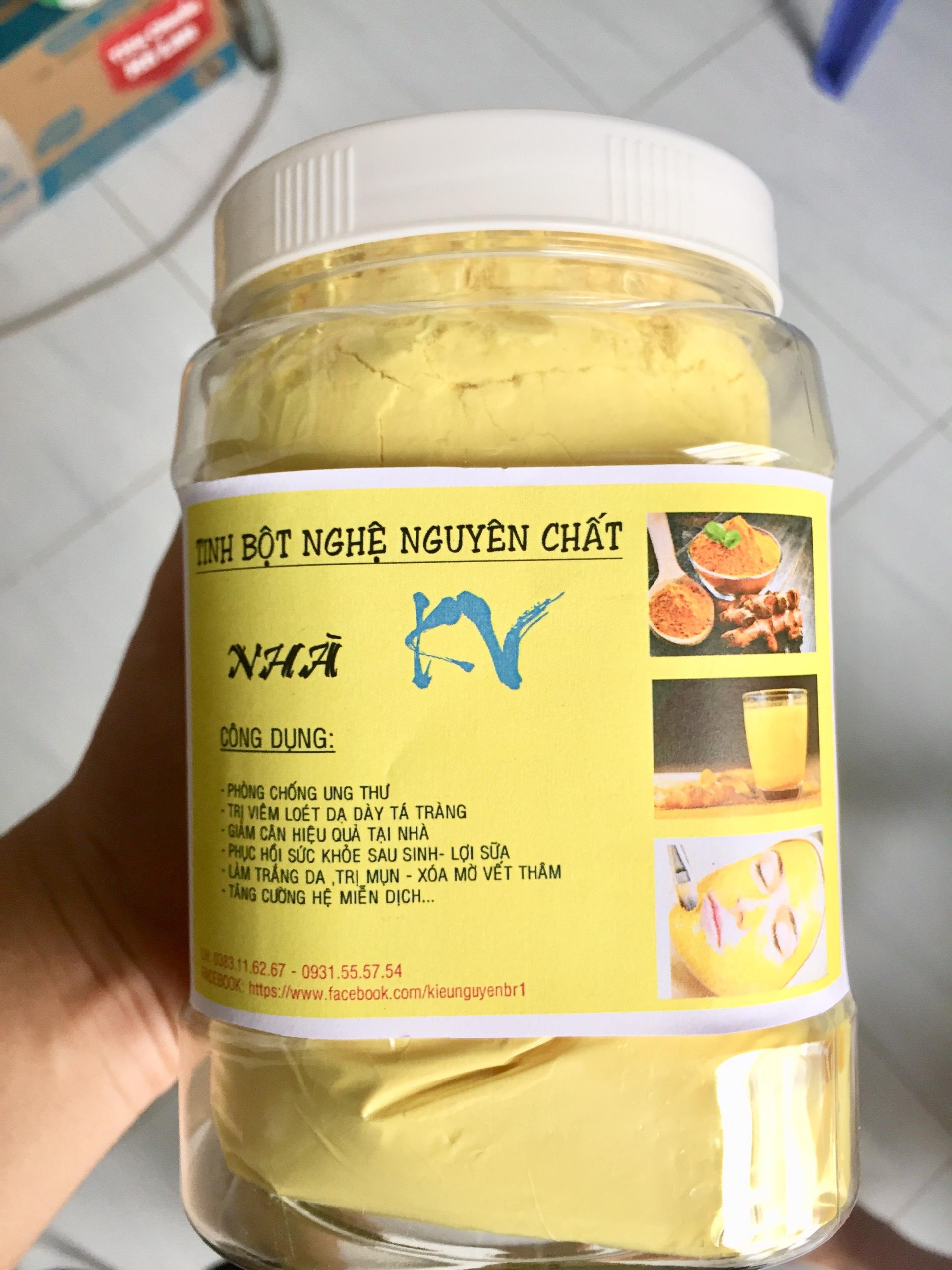 tinh bột nghệ nguyên chất 100% (0.5kg) .