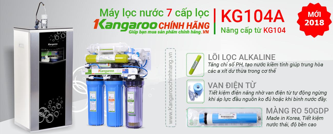 Máy lọc nước Kangaroo KG104A có tủ VTU
