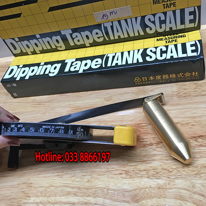Thước đo bồn xăng dầu 15 m Nihon Doki cao cấp Nhật