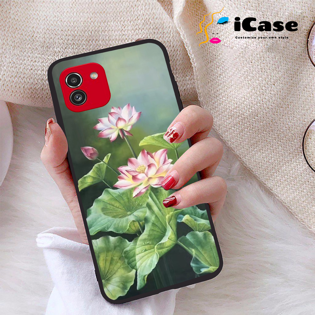 Ốp lưng Samsung Galaxy A03 viền dẻo TPU BST Sen