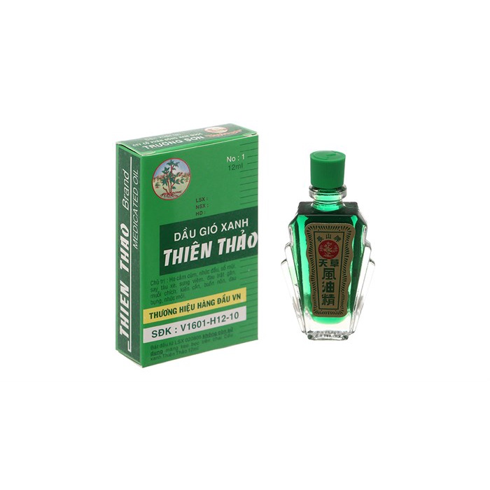 Dầu Gió Xanh Thiên Thảo 12Ml (12 Chai)