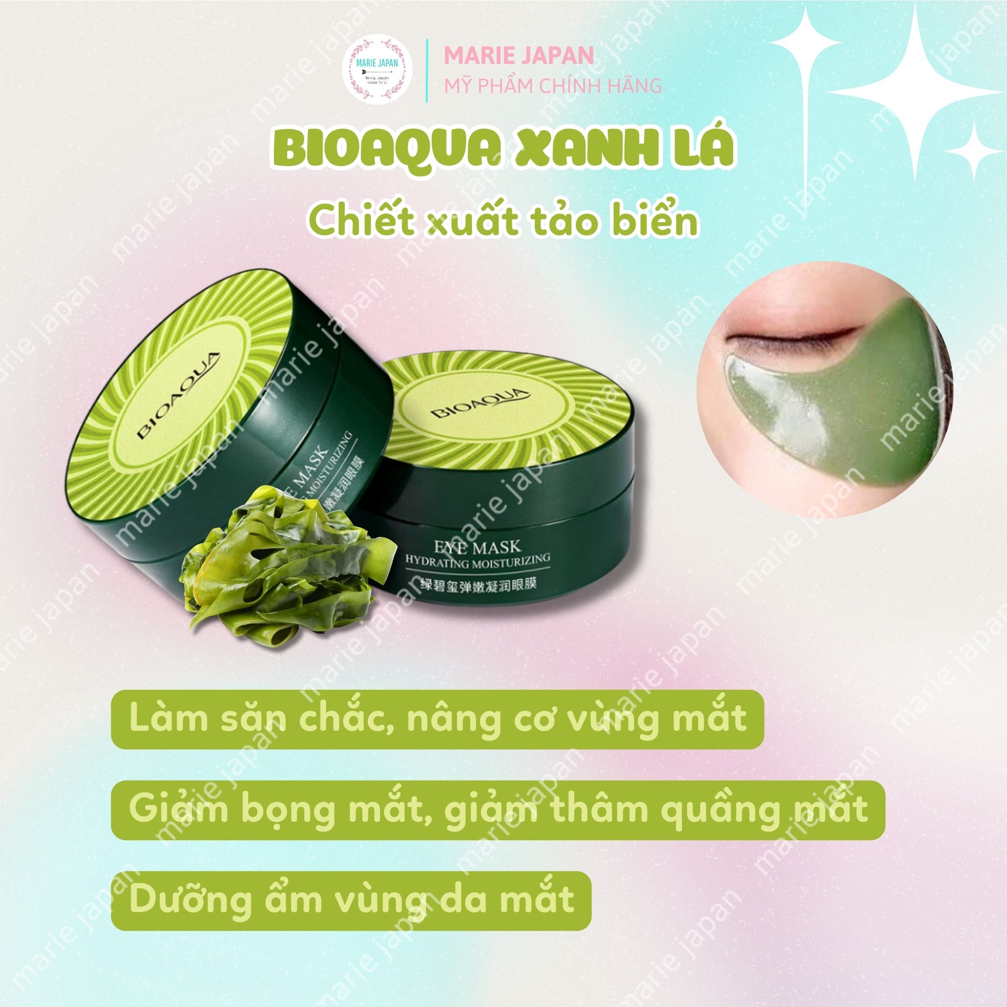 Mặt Nạ Mắt Bioaqua - Images Cấp Ẩm Dưỡng Mờ Thâm Trẻ Hóa Eye Mask Hộp 60 Miếng