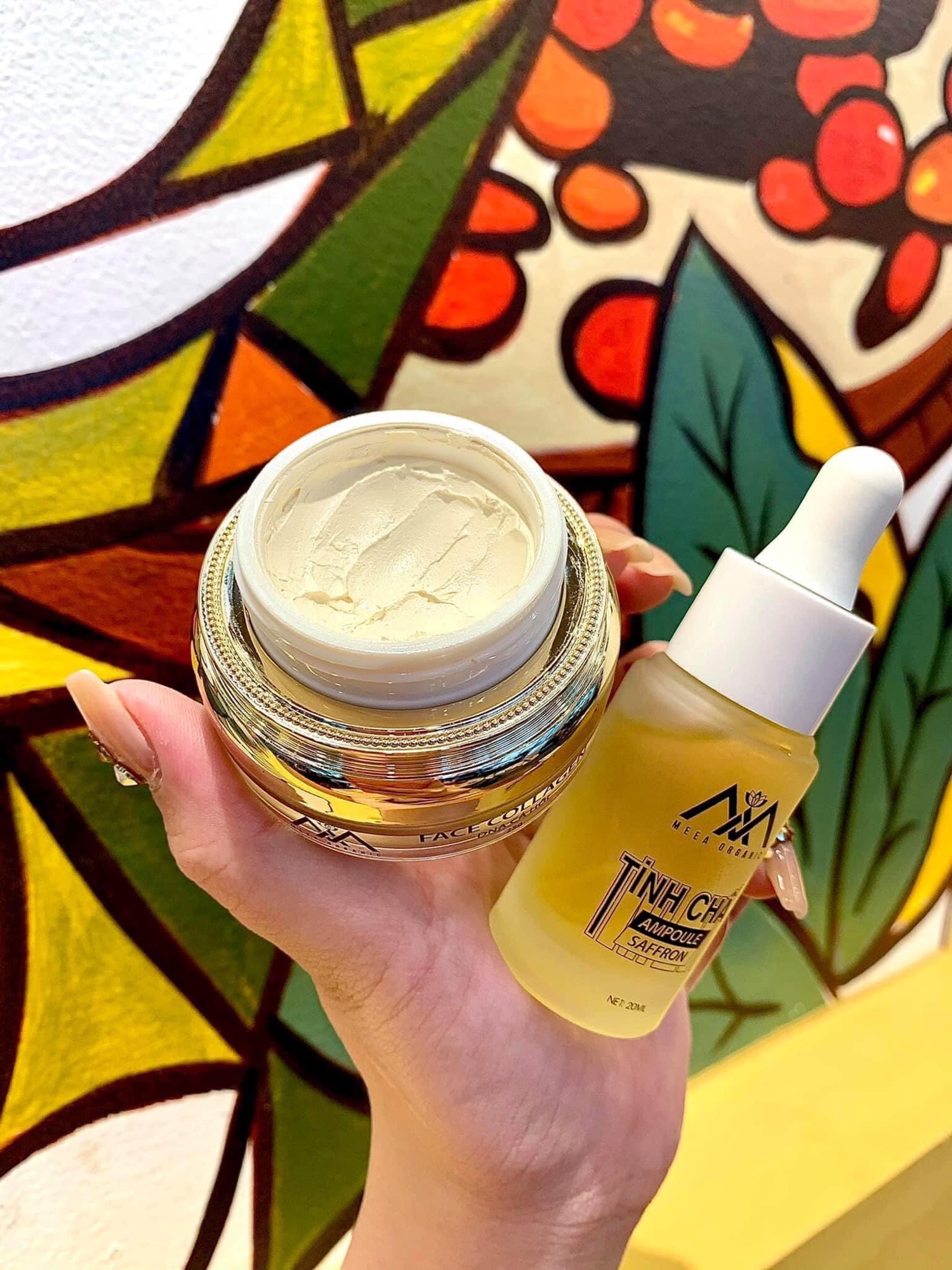 Combo kem face và serum Collagen cá hồi[Chính Hãng]