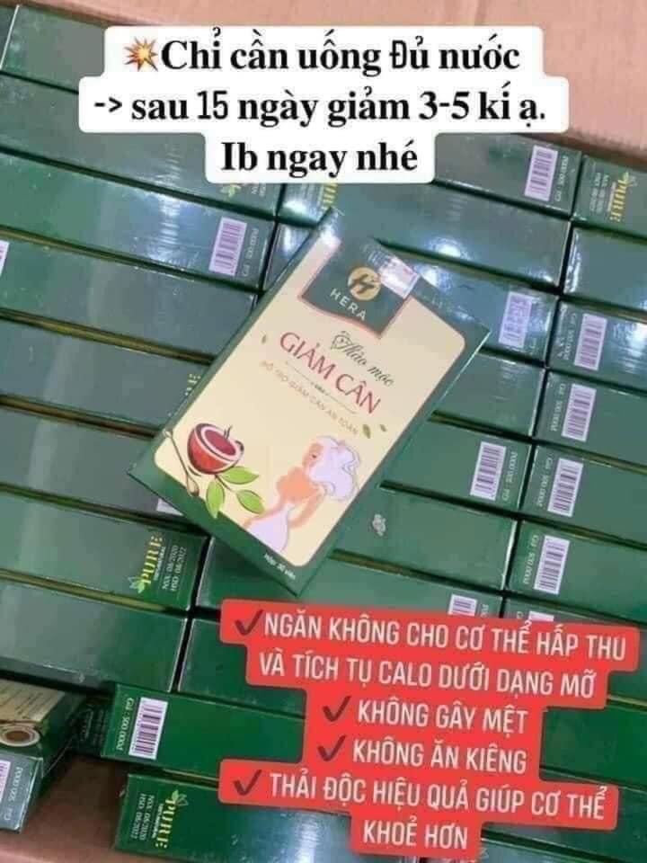 Trà Giảm cân Hera 30v chính hãng