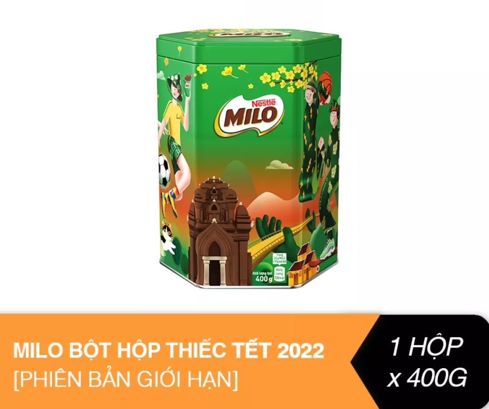 (TẾT 2022) MILO BỘT HỘP THIẾC PHIÊN BẢN TẾT