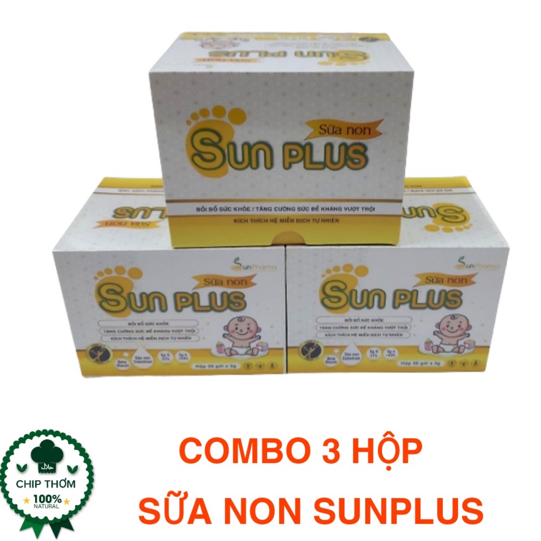 [HCM]Combo 3 Hộp Sữa Non Sunplus