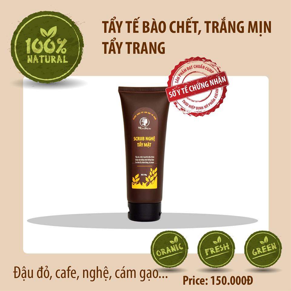 [Xả hàng-Không đổi trả] Scrub nghệ tẩy mặt Wonmom 70g