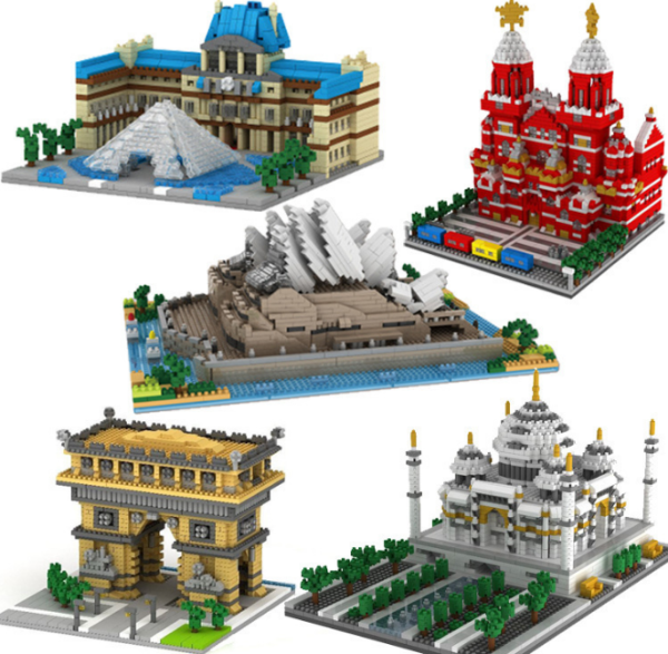 Bộ đồ chơi xếp hình Lego Nanoblock lắp ghép các công trình kiến trúc nổi tiếng trên thế giới