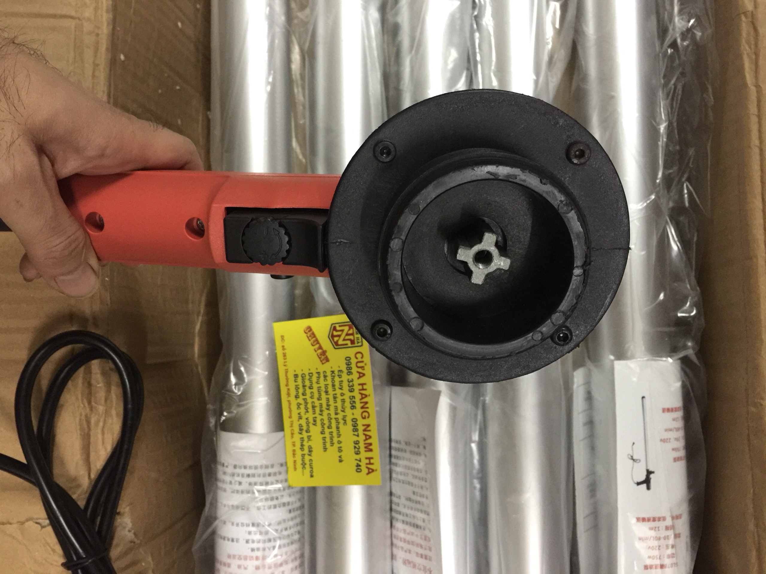 Máy bơm dầu nhớt thùng phi dùng điện 220V