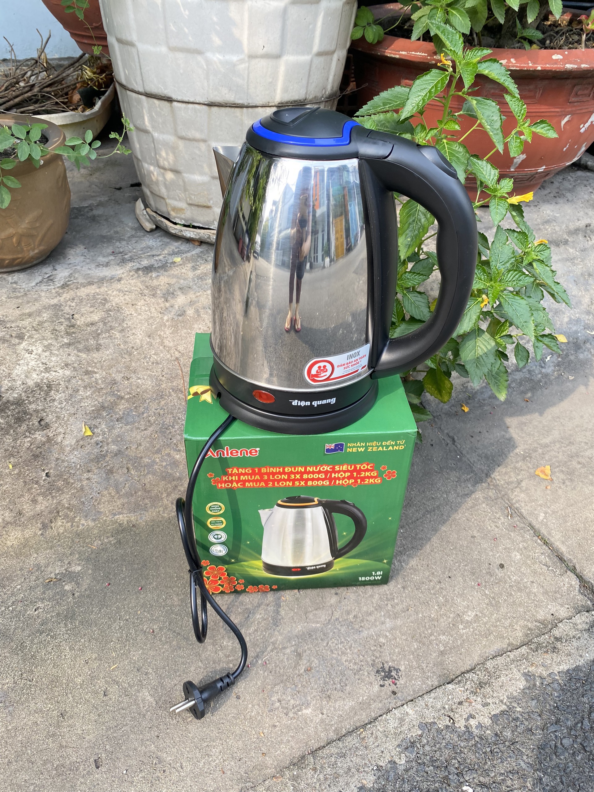 Ấm đun siêu tốc Điện Quang 1.8l quà từ Anlene