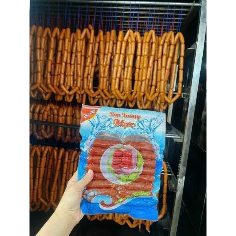 Túi 500g Lạp xưởng mực thơm ngon