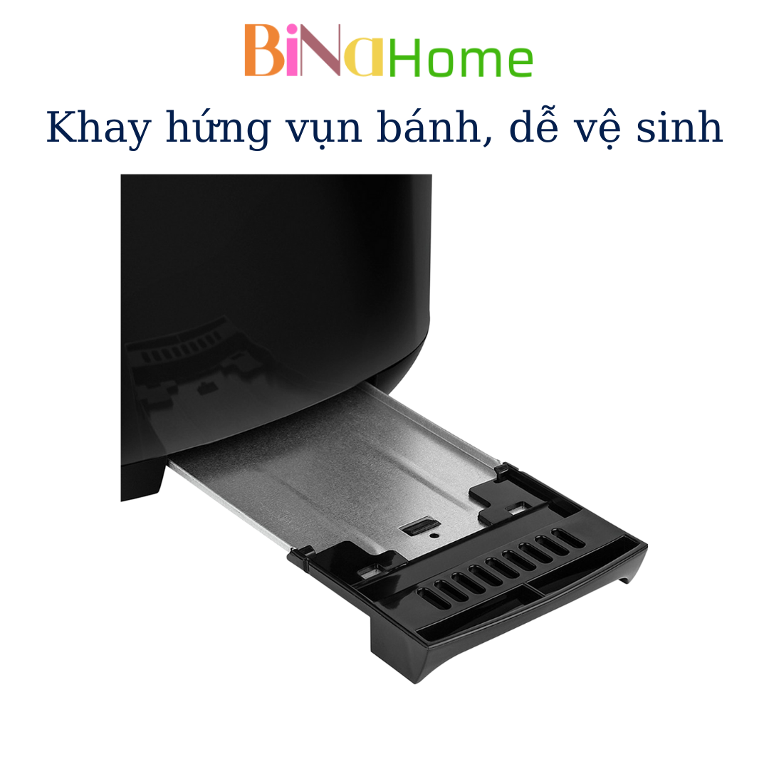 (Có sẵn BH 2 năm) Máy nướng bánh mì Electrolux ETS3505 màu đen BINAHOME
