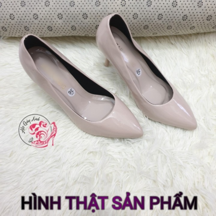 [HCM]GIÀY CAO GÓT DA BÓNG  CAO 7CM