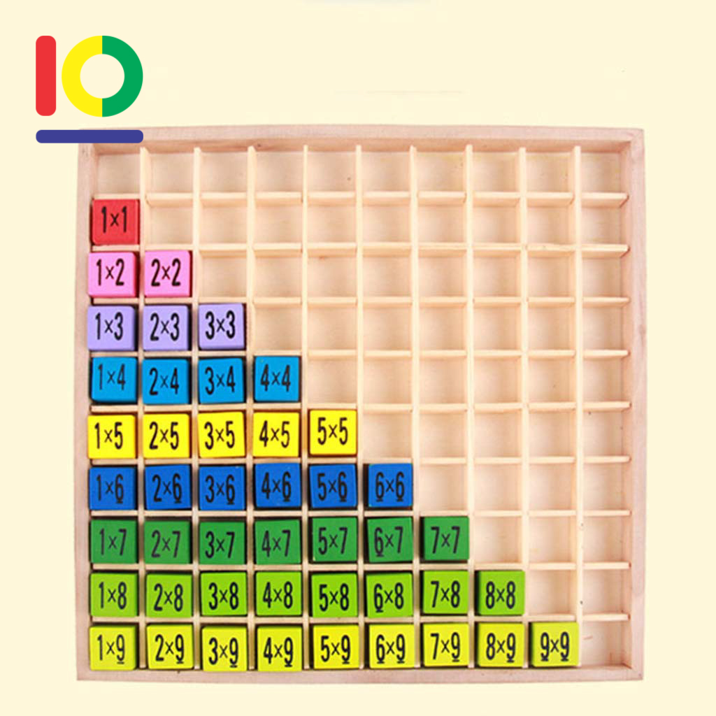 Đồ chơi bảng cửu chương từ 1 đến 10 cho bé [TH01]