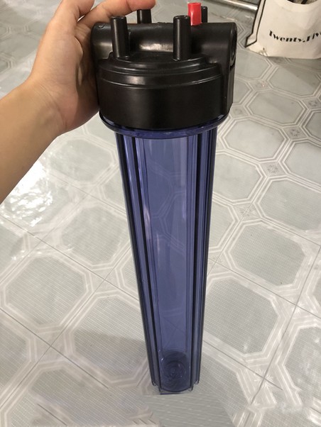 Cốc lọc trong 20 inch - Cốc lọc thô đầu nguồn