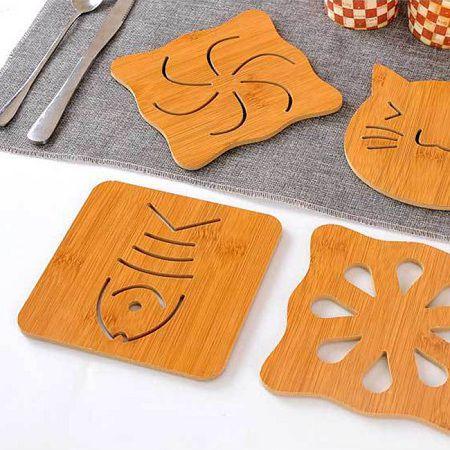 Đế lót nồi bằng gỗ chịu nhiệt