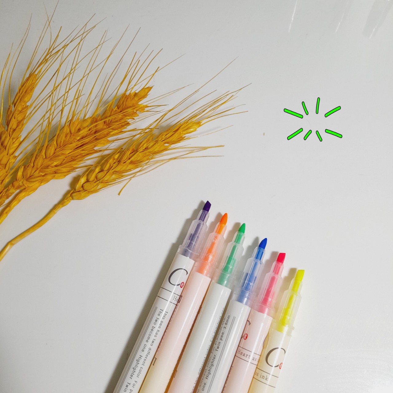 Bộ 3 bút dạ quang 6 màu - Bút highlight