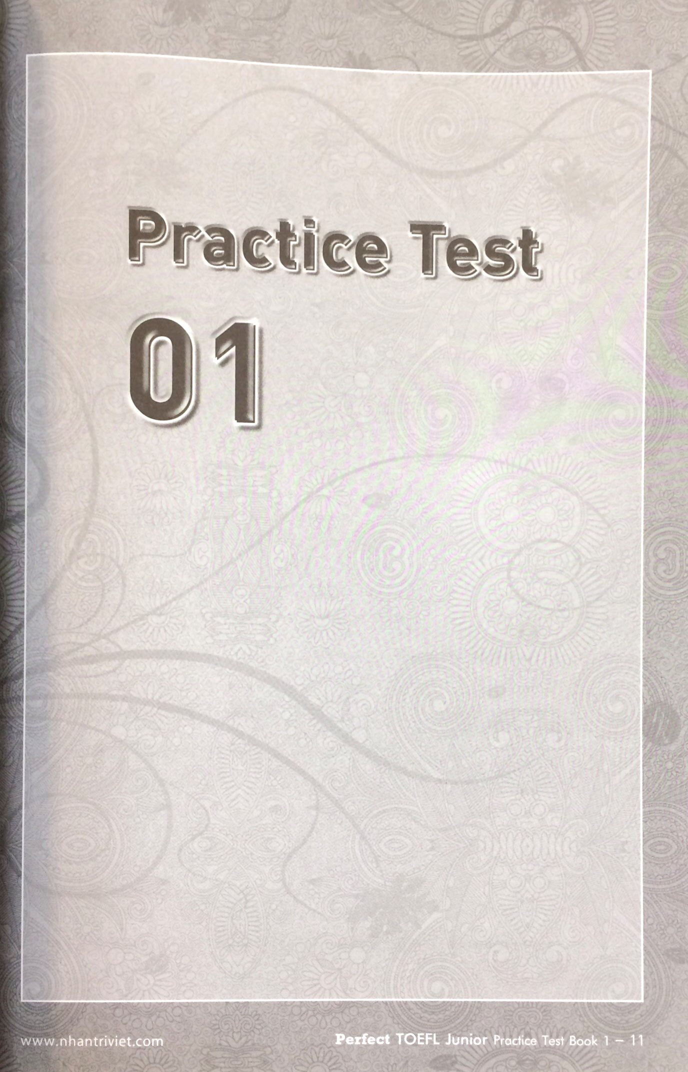 Sách Perfect TOEFL Junior Practice Test Book 1 CD