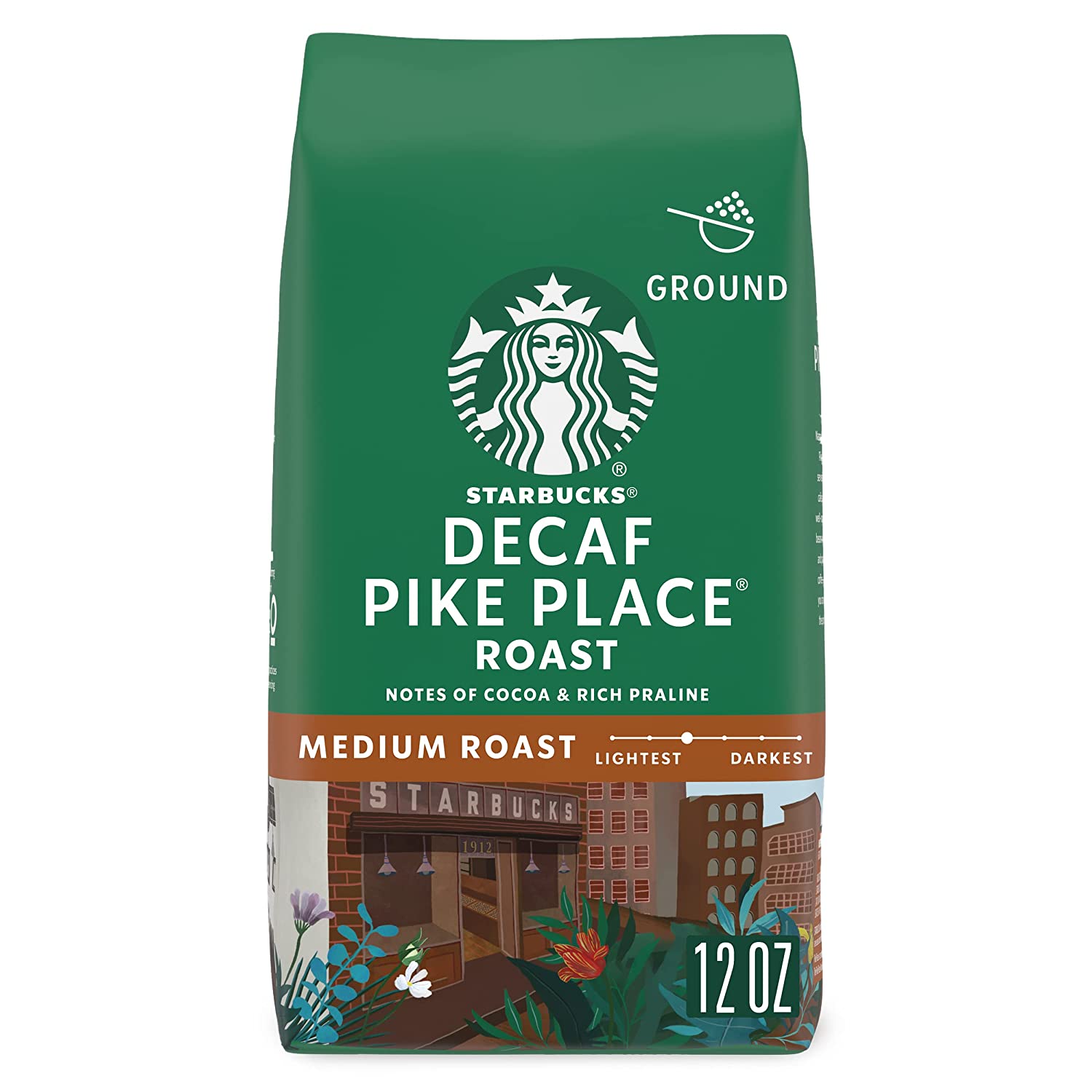 Cà phê Starbucks Decaf rang xay sẵn 100% Arabica Coffee gói 340g (USA)
