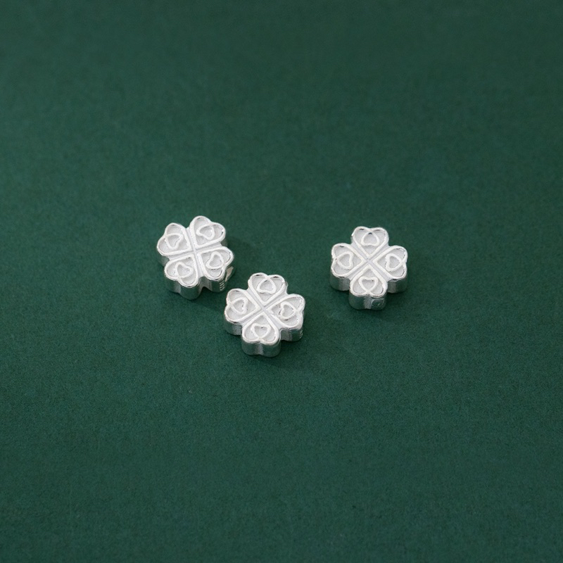 [S925] Charm bạc cỏ 4 lá - MH075