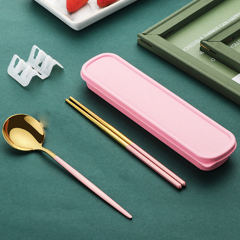 Muỗng dao dĩa thìa cafe cá nhân cho ăn cơm trưa, văn phòng dã ngoại, du lịch,... Muong dao dia thia inox 304 cao cấp phủ bóng sang trọng - Màu sắc đa dạng đẹp mắt MDD01