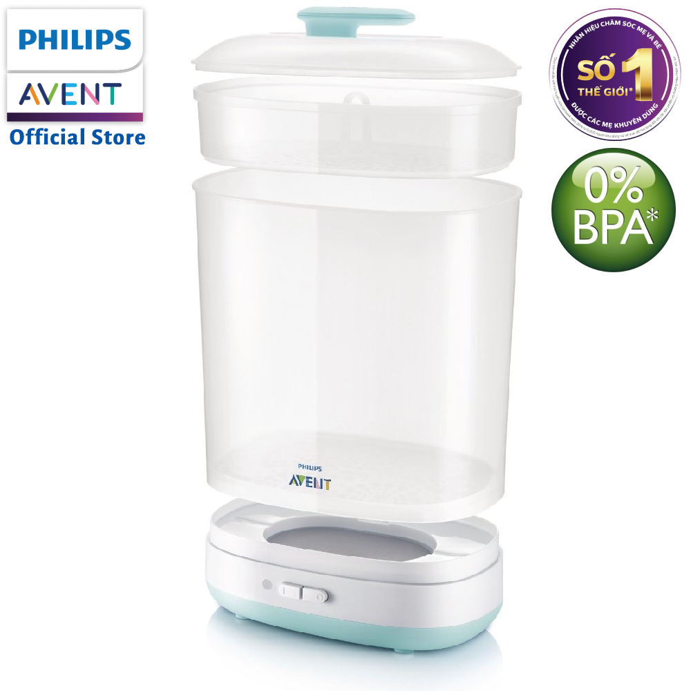 Philips Avent Máy tiệt trùng bình sữa 2 trong 1 SCF922/03 (Xấu vỏ)