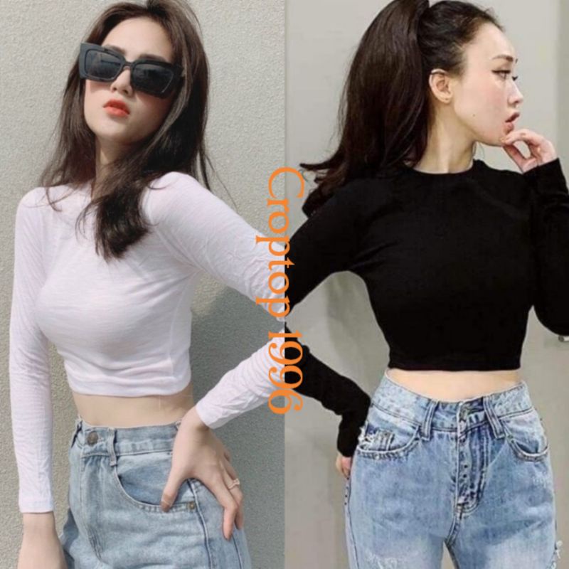 Áo len tăm Croptop Basic dễ phối đồ CRT14
