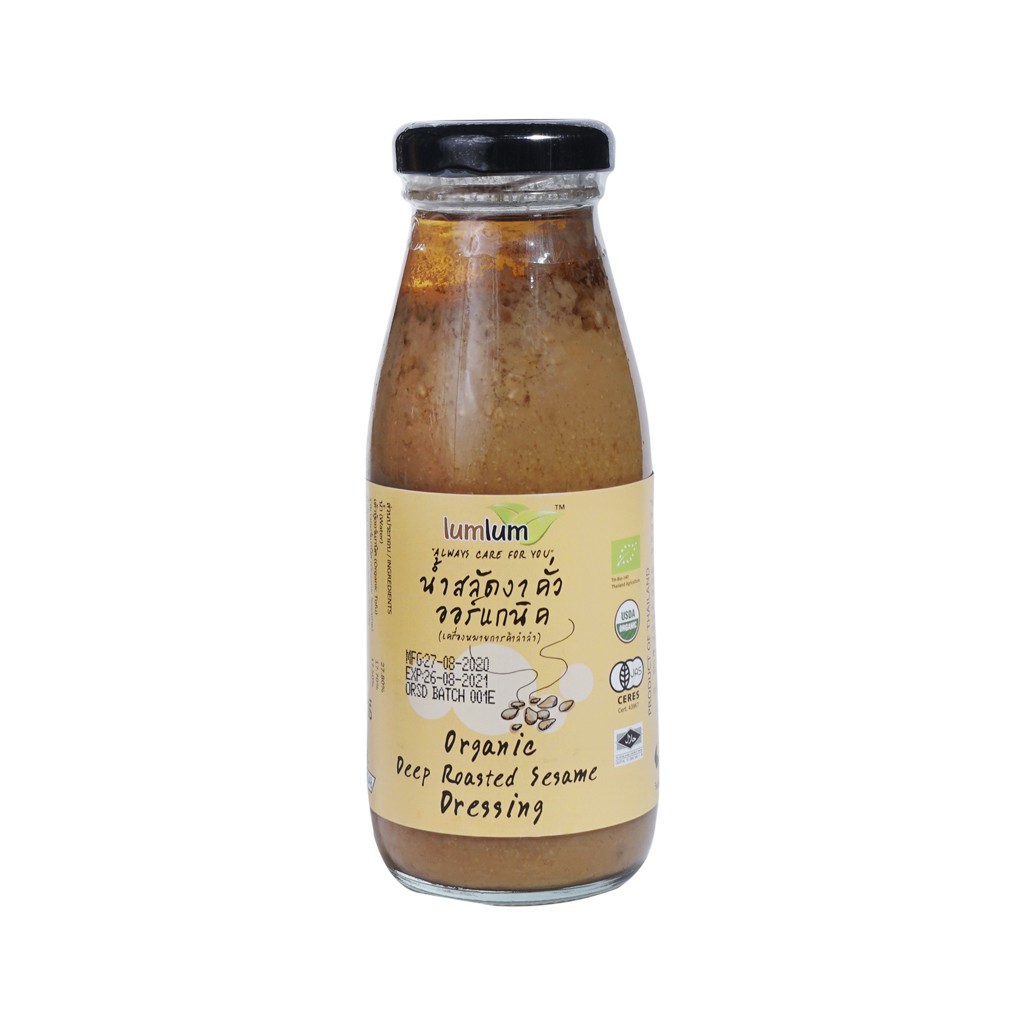 Sốt mè rang hữu cơ LumLum (Organic Deep Roasted Sesame Dressing) - 175ml