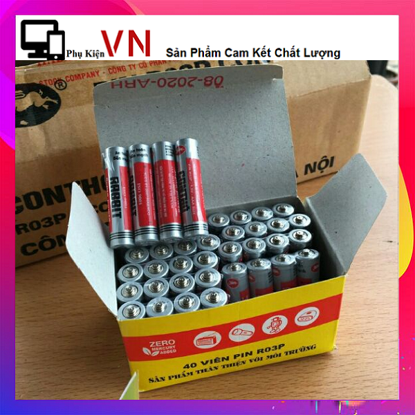 [HCM]Pin Con Ó AAA - Hộp 40 Viên Chất Lượng