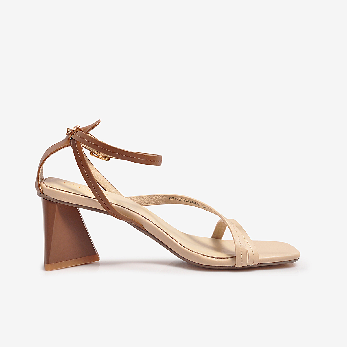 [Voucher giảm 12% tối đa 80k đơn 500k]Sandal Cao Gót Nữ Gosto GFW019100NAU (Nâu)