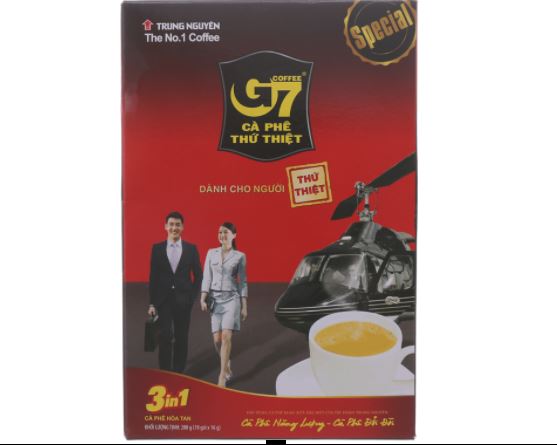 Cà phê sữa hòa tan G7 3in1-288g 18 gói x 16g & 336g 21 gói x 16g