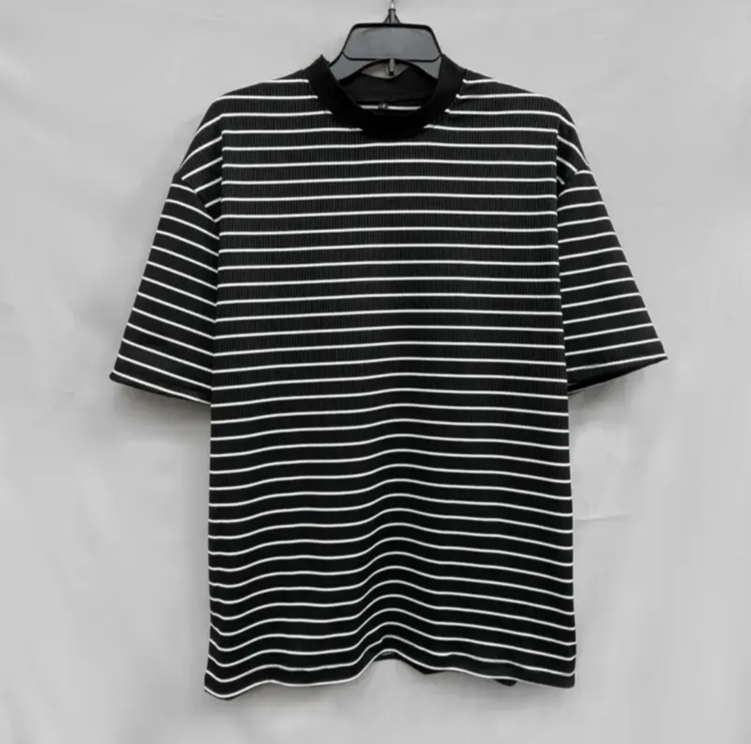 Áo thun unisex cổ ôm (cổ cao 1/3) hightstrip |GRU|