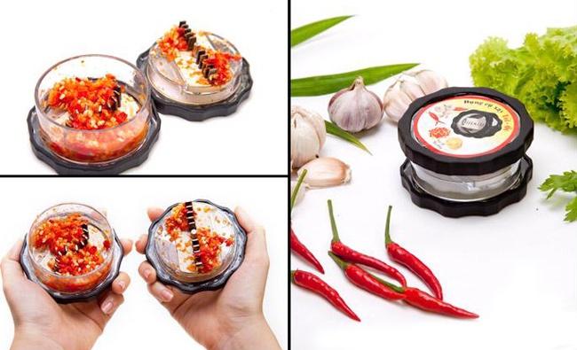 Combo 2 Dụng cụ xay nhỏ gia vị hành, tỏi, ớt, gừng, xả tiện dụng cho nhà bếp đa năng