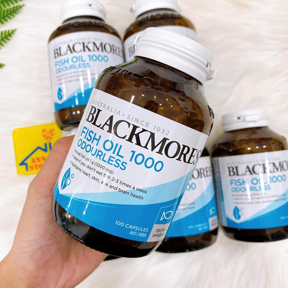 Blackmores Odourless Fish Oil 1000mg 100 Capsules DẦU CÁ KHÔNG MÙI ❤