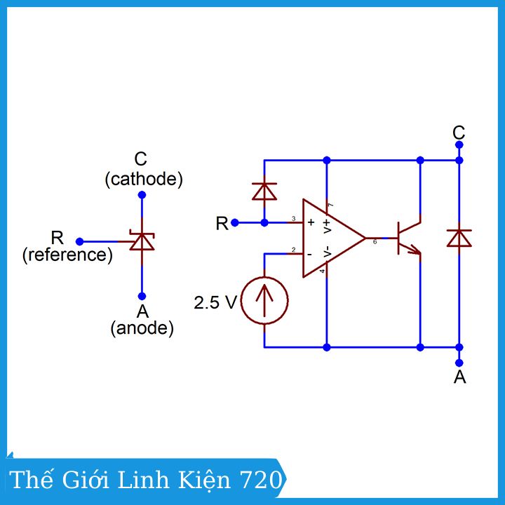 Bộ 5 Transistor TL431 SOT-23 điện áp 40V 0.1A