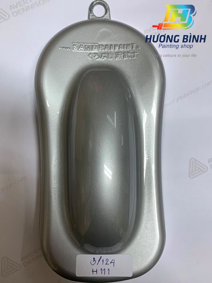 [COMBO] Sơn xịt Samurai màu Bạc Sáng - H111 với bóng K1K (combo lốc máy, chân xe,..)