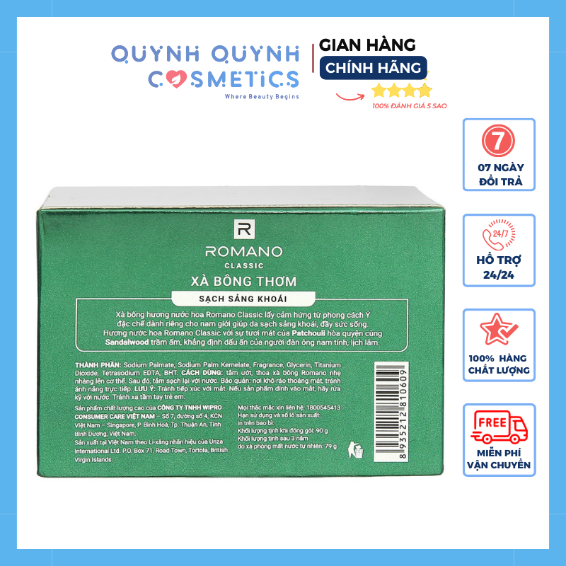 Sữa tắm Romano hương nước hoa 180g