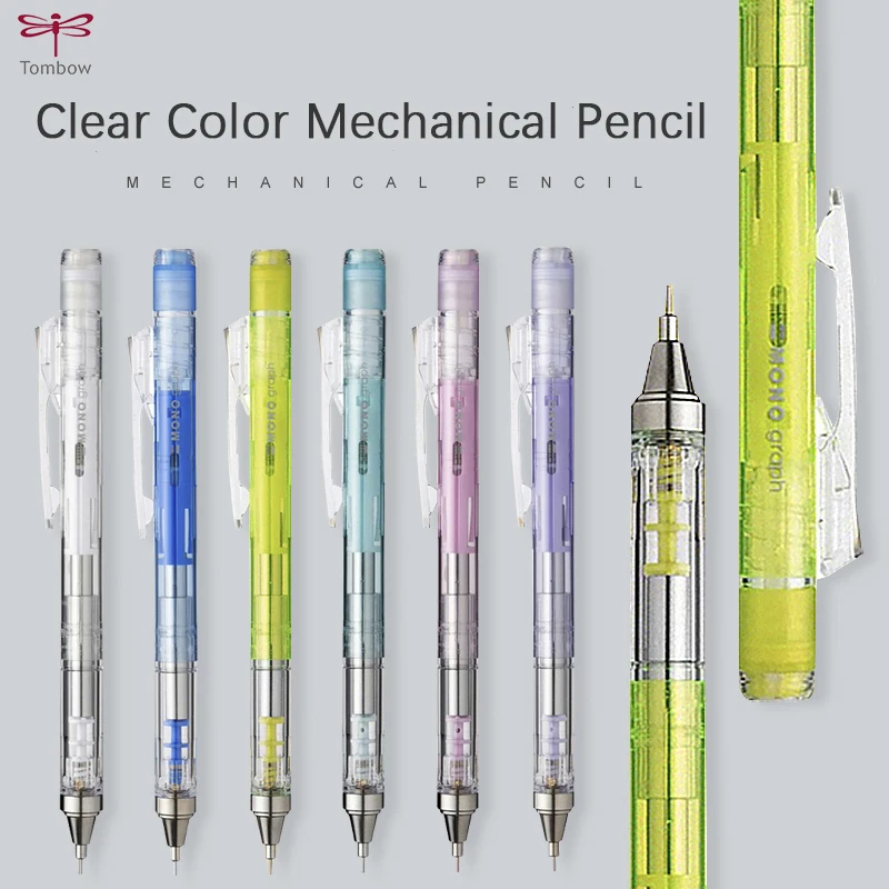 Bút chì bấm Tombow Mono Graph Shaker clear body