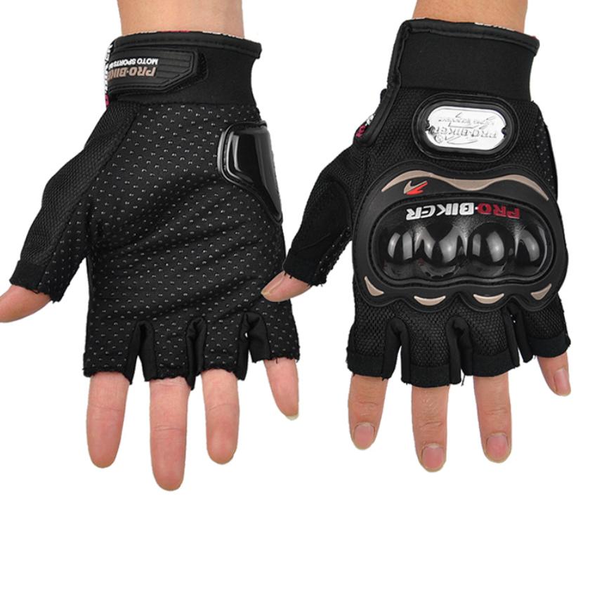 [FLASH SALE] Găng Tay Hở Ngón Thể Thao Lái Xe Probiker - Phụ Kiện Thời Trang  206374 - Black