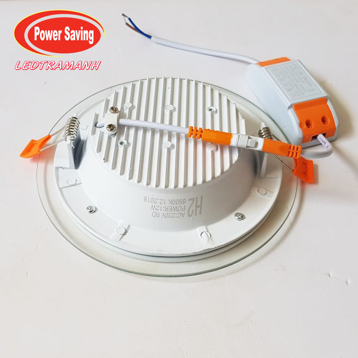 Đèn led âm trần viền kính 12W 3 màu