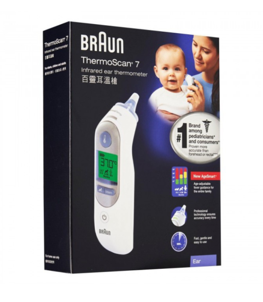 Nhiệt kế điện tử Braun ThermoScan 7 IRT6520 (đo tai) - Dòng cao cấp nhất của Braun bán chạy