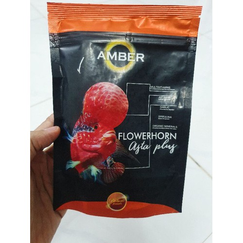 Thức ăn Amber cho cá la hán lên màu – Gói Màu đỏ
