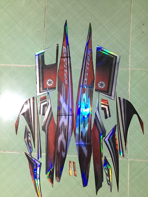 Tem exciter 2010 RC đỏ đen crom