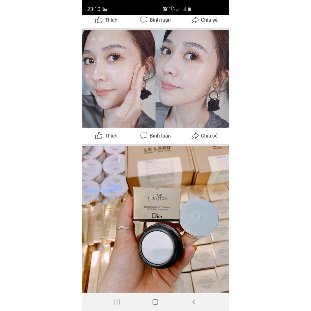 Siêu Phẩm Cushion Dior Mini 4g Màu 10 Tự Nhiên