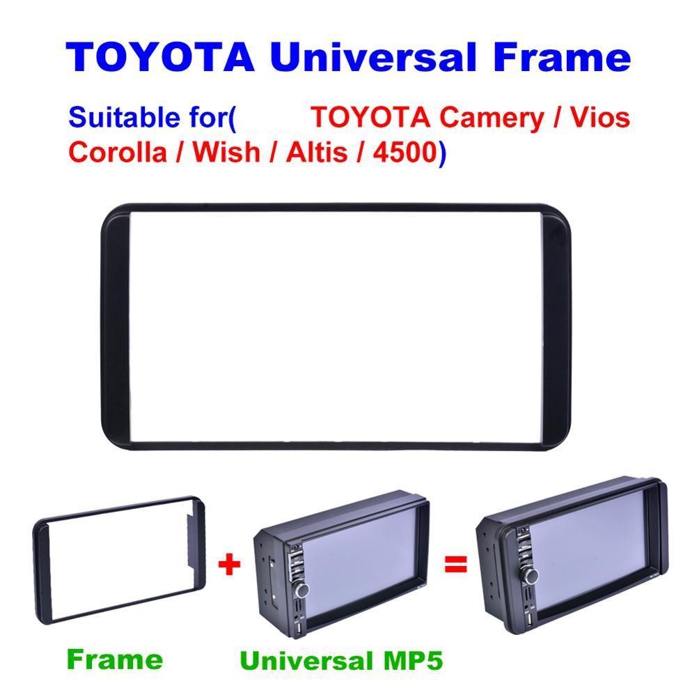 Mặt Dưỡng Lắp Màn Hình 7inch cho các dòng xe Toyota kích thước ngoài 200 x 100mm